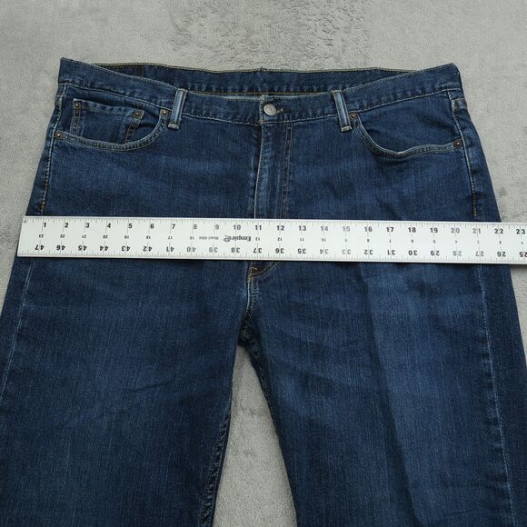 Levi's 514 Jeans Mens Size 40x30 Blue Classic Straight Denim Pants Dark Wash - Picture 14 of 16